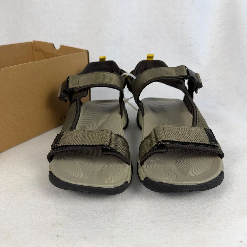G.H. Bass Trek Sport Sandals Moss Green Adjustable Straps Mens US 10 UK 9